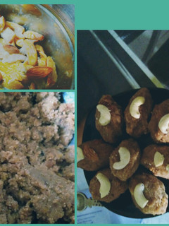 A picture of Shurhra ki mithai (dry dates).