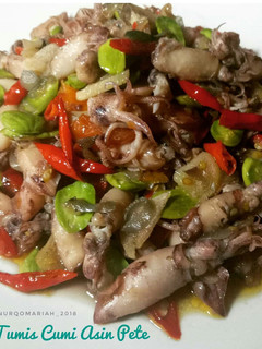 Foto resep Tumis Cumi Asin Pete