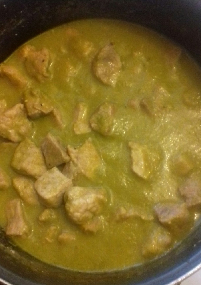 Una foto de Carne en salsa verde (Fácil)