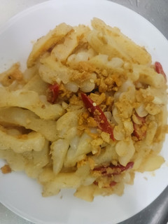 金沙苦瓜(鹹蛋黃炒苦瓜) 的食譜成品照片