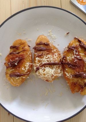 Foto resep Baked Fried Banana with Nuttela