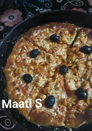 صورة لوصفة البيتزا بصوص بولونياز التي اعتمدها 😍