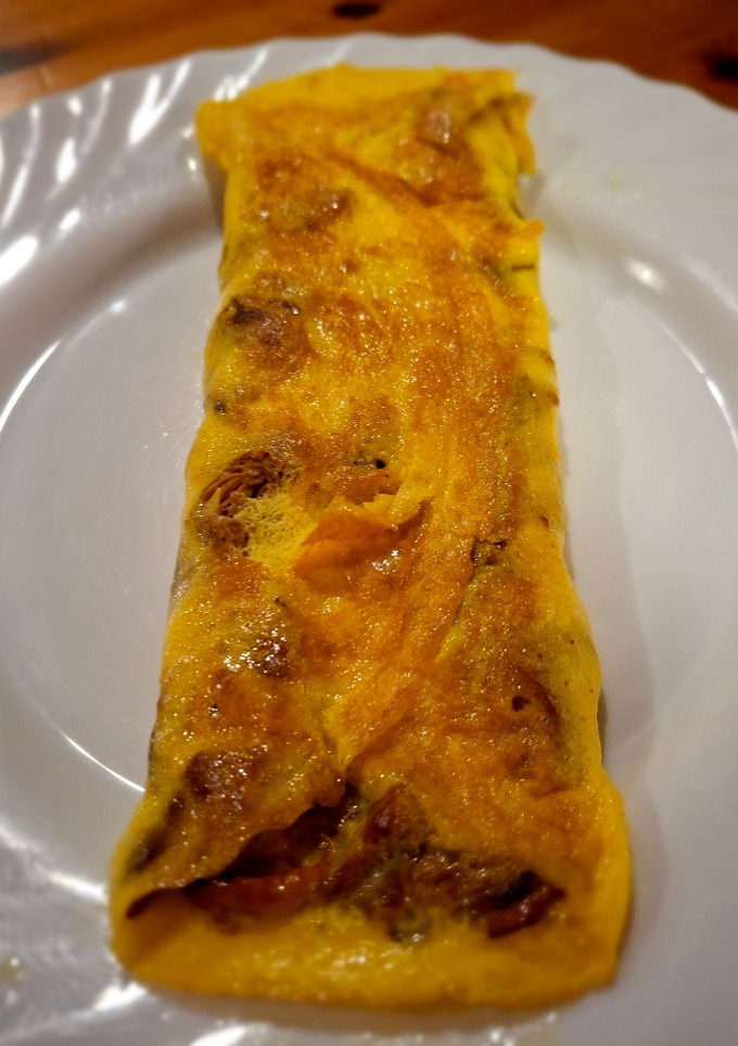 Una foto de Tortilla de rebozuelos (cantharellus cibarius)