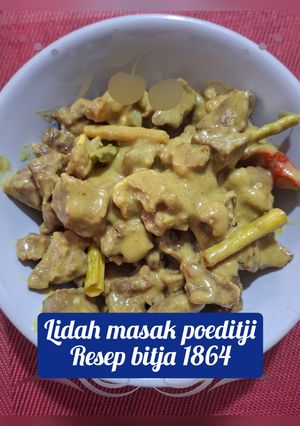 Foto resep Lidah masak poeditji resep bijta 1864