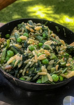 Grünes Orzotto Rezepthauptbild