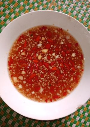 Hình của món Nước chấm tỏi ớt chua ngọt.