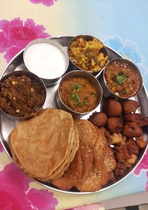 A picture of #स्पेशल थाली#पूजा छप्पन भोग.