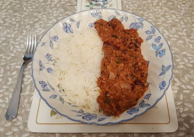 Vegan chilli con carni