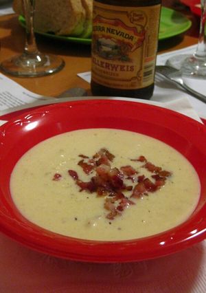 A picture of The Legendary Turnip Cheese Soup.