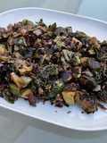 Courgettes et céleri branche grillés aux épices et graines de fenouil