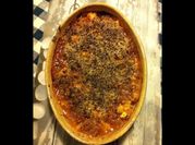 Une photo de crumble banane