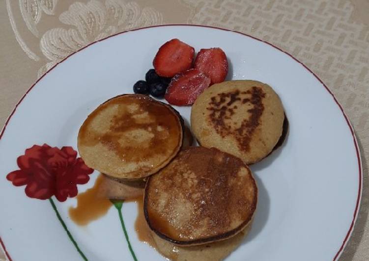 Langkah meracik Banana pancake Versi sehat Anti Gagal