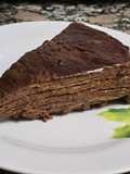 Tarta de obleas y chocolate