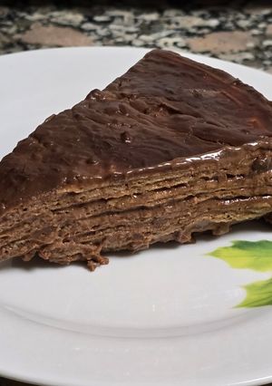 Una foto de Tarta de obleas y chocolate