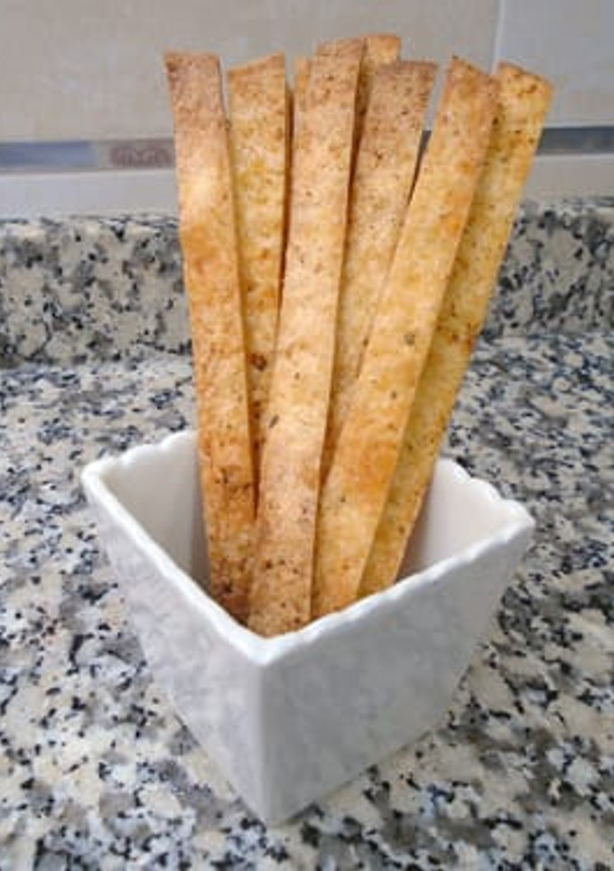 Una foto de Snack crujiente de tortilla de trigo