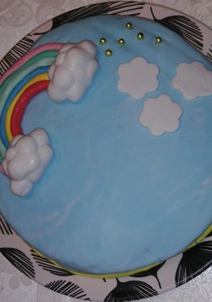 صورة لوصفة تزيين كيكة غيوم 🌈