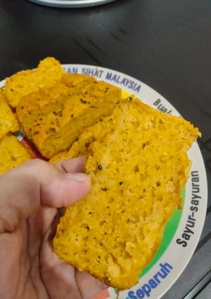 Gambar Kek Labu 5 Bahan (No milk, No butter, No oil, No baking powder & No baking soda) 🤭
