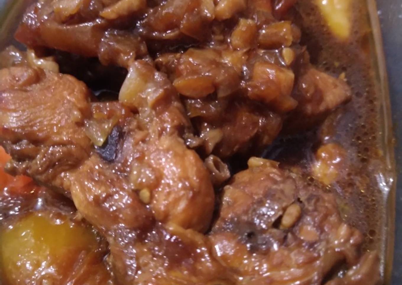 Ayam mentega kecap pedas manis simple