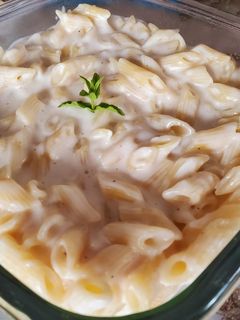 صورة لوصفة معكرونة بالجبنة