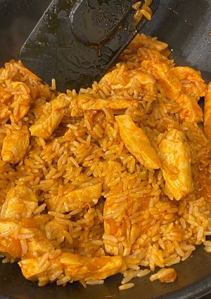 Egyszerű rizses husi csirkemellből recept fotója