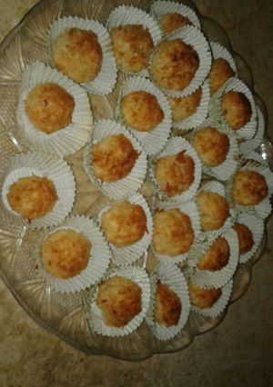 صورة لوصفة كرات جوز الهند الشهية