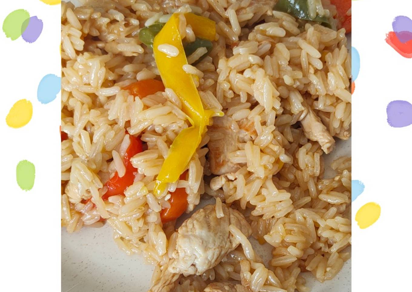 Dinde aux riz, poivrons et carottes au cookeo