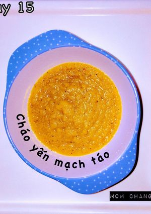 Hình của món Cháo yến mạch táo.