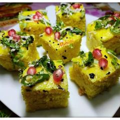 Easy khaman dhokla recipe A picture of Easy khaman dhokla recipe.