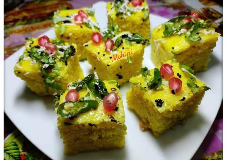 Easy khaman dhokla recipe