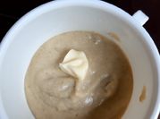 Gambar bubur ikan salmon brokoli