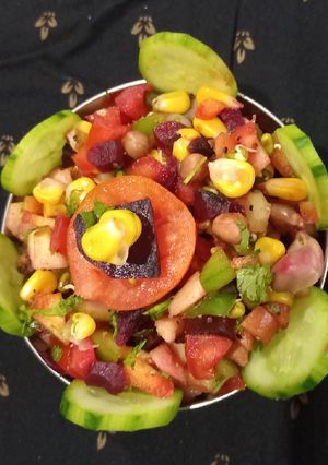 વેજીટેબલ પ્રોટીન સલાડ (Vegetable Protein Salad Recipe In Gujarati) રેસીપી મુખ્ય ફોટો