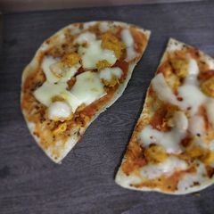 A picture of Pita pizza.