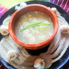A picture of Bajra garlic soup.