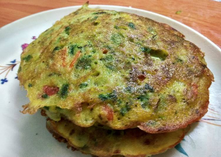 Recipe of Perfect Rice and vegetables pancakes