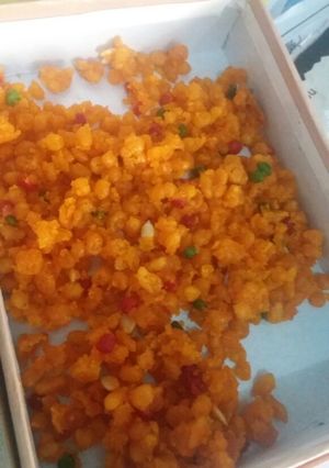 A picture of Meethi boondi.