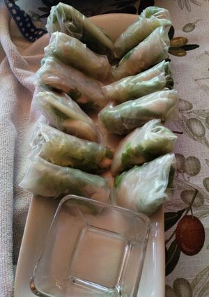 Una foto de Rollitos primavera chinos