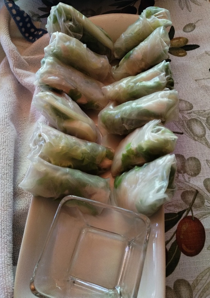 Una foto de Rollitos primavera chinos