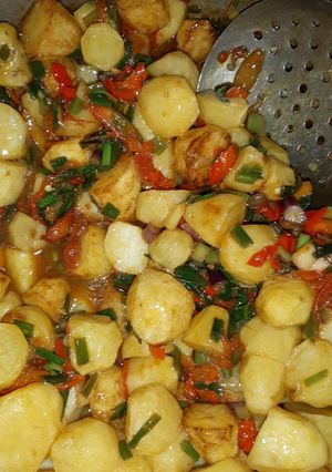 A picture of Potatoes casserole.