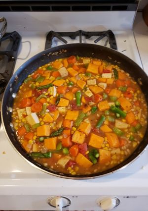 A picture of Sweet Potato & Tofu Stew.