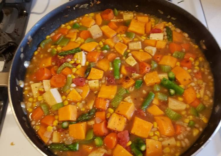 Simple Way to Prepare Favorite Sweet Potato &amp; Tofu Stew