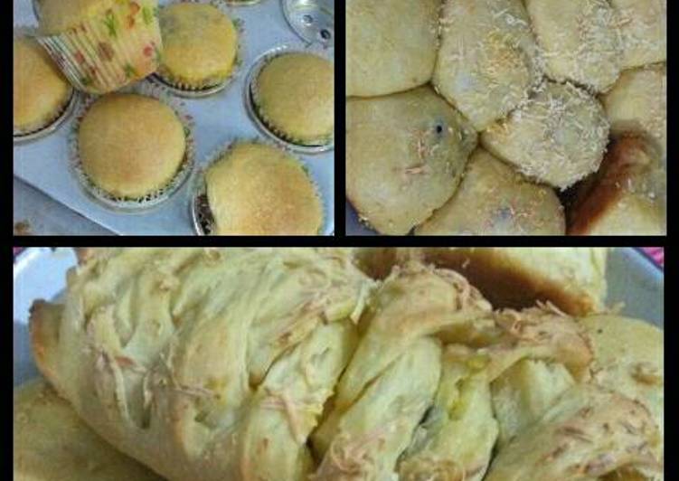  Resep  Roti Manis  Gurih Wangi  isi Cokelat dan Keju Mentega 