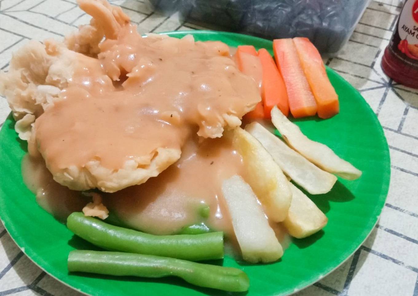  Chicken Steak with Blackpepper Sauce