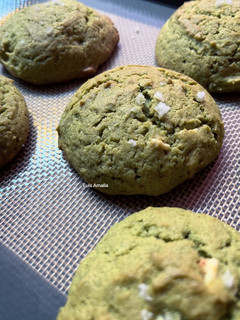 Foto resep Matcha White Chocolate Cookies 🫶🏼