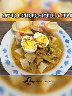 Foto resep Sayur Lontong Labu Siam & Kacang Panjang, Simple & Enak