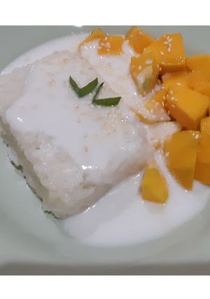 Foto resep Mango Sticky Rice dengan rice cooker