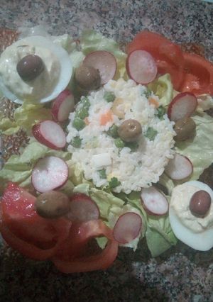 Une photo de Salade composée au riz