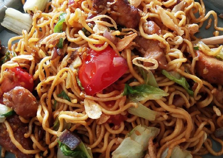 Resep Mie Goreng Jawa-Ebi (bahan sisa), Enak Banget