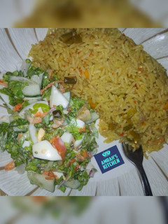 A picture of Carrot jollof rice.
