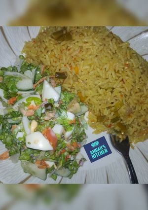 A picture of Carrot jollof rice.