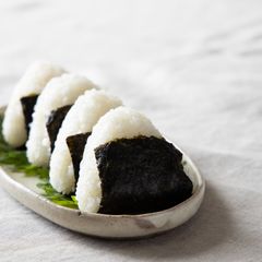 A picture of Basic Japanese Shio Onigiri (Salted Rice Balls).